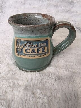 2020 Deneen Pottery Little Brown Hen Cafe Florence Oregon Coffee Tea Mug 10oz.